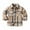Khaki#2, variant on Shldybc Toddler Boys Girls Flannel Shirt Jacket Plaid Jacket Long Sleeve Lapel Button Down Shacket Fall Shirt Coat Outwear( Brown, 5-6 Years )