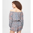 thumbnail image 2 of Aeropostale Mameluco estampado para mujer, azul, pequeño, 2 of 2