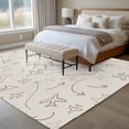 thumbnail image 4 of Large Area Rugs for Living Room Bedroom, Abstract Airline Route 5'x8' Rug Washable Carpet Runner Indoor Outdoor, Vintage Aircraft Arrows Non Slip Floor Mats Rug for Kitchen, Bathroom, 4 of 8