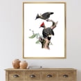 thumbnail image 2 of Designart 'Ancient Birds In The Wild VI' Traditional Framed Canvas Wall Art Print, 2 of 5