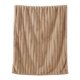 thumbnail image 2 of Manta polar Raschel de doble capa | Suave, gruesa y cálida para el invierno | Poliéster | Diseño a rayas | 70 x 100 cm | Azul, rosa, blanco, café, gris, caqui | Comodidad para cama y sofá, 2 of 6