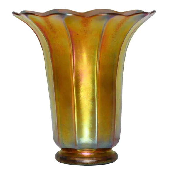 Pre-Owned Steuben Gold Aurene Glass Shade Vase