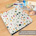 thumbnail image 4 of FORMRS 3 Ring Photo Album 4"x6" Self Adhesive Large Capacity PU Leather Cover, Beige Vegetables Pattern, 4 of 8