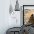 thumbnail image 3 of EXHUMKY White Floating Shelf for Bedroom Decor, PVC Wood Composite, 1 Set Wall Mounted Storage Display, 3 of 8