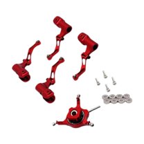 Kuntesetty RC Helicopter Swashplate Set RC Aircraft Accessories Replaces DIY Repairing with Red