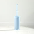 thumbnail image 2 of mDesign Plastic Compact Bathroom Toilet Bowl Brush and Holder - Light Blue, 2 of 8