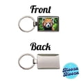 thumbnail image 4 of Red Panda Metal Rectangle Keychain, 4 of 7