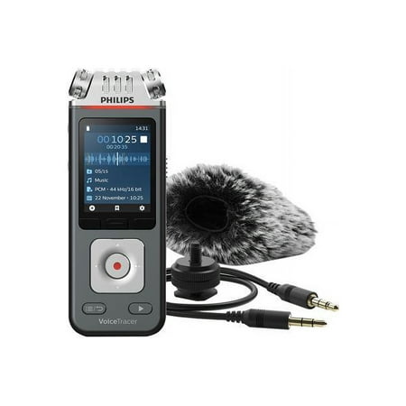 Philips - VoiceTracer DVT7110 Audio with Video Recorder - Silver