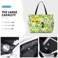 thumbnail image 3 of Kdxio Kiwi Lemon for Beach Bag for Women Large Beach Tote Bag Waterproof Sandproof Swim Bag with Zipper Pockets Beach Vacation Travel, 3 of 7