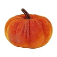 thumbnail image 3 of Puntoco Calabaza de Halloween 6 piezas de calabazas artificiales de tela de espuma de terciopelo sintético para Halloween y Acción de Gracias, 3 of 5
