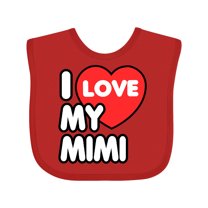 Inktastic I Love My Mimi Boys or Girls Baby Bib