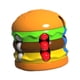 thumbnail image 3 of Juguete de cubo de hamburguesa y patatas fritas, regalo de cuentas giratorias novedoso para niños y adultos, rotación relajante, juego sensorial para, 3 of 8