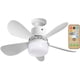 thumbnail image 1 of Ventilador de Techo WDOplteas con Bombilla LED 30 W Control Remoto 3 Velocidades Blanco, 1 of 10