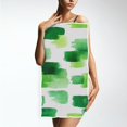 thumbnail image 4 of Bath Towel Single-Sided Printed Highly Absorbent Soft Quick Towel for Bathroom Spa Gym & Sports Watercolor Green, 4 of 5