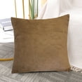 thumbnail image 5 of Unique Bargains Solid Velvet Soft Square 80/20 Viscose Throw Pillow Covers 18" x 18" Lichen, 5 of 6