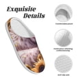 thumbnail image 5 of KLL Warm Sunflower Sleeping Cat Pattern Adult Unisex Cozy Slippers,Fuzzy Slip-on Slippers TPR Sole Slippers Comfort Plush Home Footwear for Indoor & Outdoor-37/38, 5 of 7