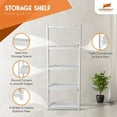 thumbnail image 4 of Juggernaut Storage 75.5" Plastic 5 Tier Garage/Shed Utility Shelving Rack, 4 of 9