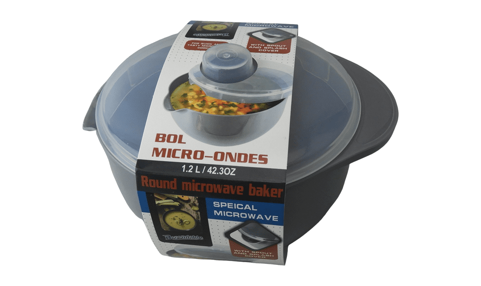 Microwave Soup and Stew Maker Microwave Bowl with Spout and Splash