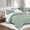 Sage Green, variant on 9 Piece Comforter Set with Sheets Queen - Black & Green Geometric Embroidery Bedding with Sheets