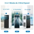 thumbnail image 2 of 8000 BTU Portable Air Conditioner with Dehumidifier Fan Window Installation Kit & Remote Control 3-in-1 Compact Indoor AC Unit Cools up to  350 sq.ft.(15x20 ft²), 2 of 8