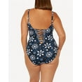 thumbnail image 2 of Bleu Rod Beattie NAVY MULTI Take A Dip Strappy One-Piece Swimsuit, US 16W, 2 of 4