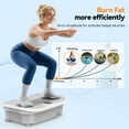 thumbnail image 5 of UPGO Vibration Plate Exercise Machine, 400 LBS Capacity Vibration Platform, Max Space for Whole-Body Workout & Relaxation at Home, 5 of 9