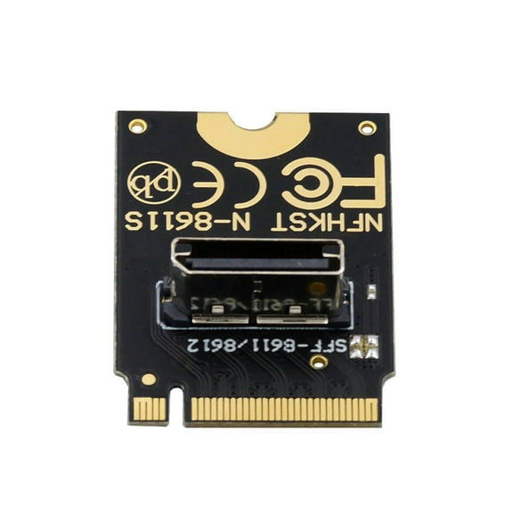 FVH 2230 PCI-E4.0 M.2 M-key to Oculink SFF-8612 SFF-8611 Vertical Host Adapter for NVME U.2 SSD eGPU