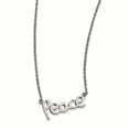 thumbnail image 1 of Stainless Steel Peace Necklace Pendant Charm Inspirational Theme, 1 of 7