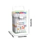 thumbnail image 3 of Marcador acrílico de oficina y papelería para estudiantes, niños, gran capacidad, lavable, no permeable, acuarela, arte, 24 colores apilables, 180 ml., 3 of 9