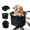 thumbnail image 3 of 28L Large Capacity Foldable Bike Front Basket, Waterproof Oxford Fabric Pet Carrier With Quick-Release Mount, Bicycle Cargo Bag For Small Dogs & Groceries,Claw, 3 of 18