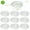 12inch, variant on 10 Pcs 6 inch Clear Plastic Plant Saucers Flower Pot Drip Trays Garden