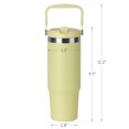 thumbnail image 3 of Ozark Trail 30 oz Insulated Stainless Steel Tumbler with Swivel Handle,Yellow, 3 of 8