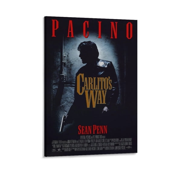 Carlito's Way Classic Movie Poster Painting On Canvas Wall Art Poster Scroll Picture Print Living Room Walls Decor Home Posters 24x36inch(60x90cm)