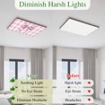 thumbnail image 6 of Fluorescent Light Covers 4 Pack 4x2 ft Flower Bow Ceiling Light Covers Pink Check Light Filters for Classroom, Office & Home, Drop Ceiling Light Covers, 6 of 8