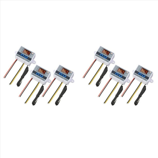 6 Uds XH-W3001 MóDulo Controlador de Temperatura LED Digital Interruptor de Termostato Digital Termostato ElectróNico (12V 10A 120W)