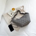thumbnail image 3 of Bolso bandolera para mujer, bolso de bola de masa hervida de algodón, correa fruncida ajustable, bolso diario para mujer, 3 of 8