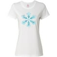 thumbnail image 3 of Inktastic Icy Blue Winter Snowflake Women's T-Shirt, 3 of 5