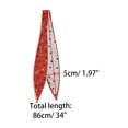 thumbnail image 3 of INSPIRE CHIC Foulards à Pois pour Femmes, Col Mince, Foulard Double Face Rouge, 3 of 5