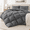 Grey-Queen-90X90 Inches, variant on White Palatial King-120X98 Inches Pinch Pleat Goose Down Fiber All Season Comforter