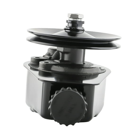 maXpeedingrods Power Steering Pump w/Groove Pulley for Monte Carlo, Nova, Chevelle, Malibu, Camaro, Firebird 1970-1974, Replace# 26028613, 86-01975 R, Black