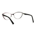 thumbnail image 4 of Womens Metal Rim Cat Eye Diecut Deco Powered Reading Glasses Pink 1.0, 4 of 4