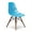 Blue, variant on Pemberly Row Durable Molded Plastic Seat Side Chairs (Set of 2) in Green