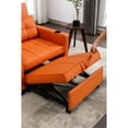 thumbnail image 6 of Leather Futon | Adjustable Back, USB & Side Pockets | Relaxing in Living Room, 6 of 6