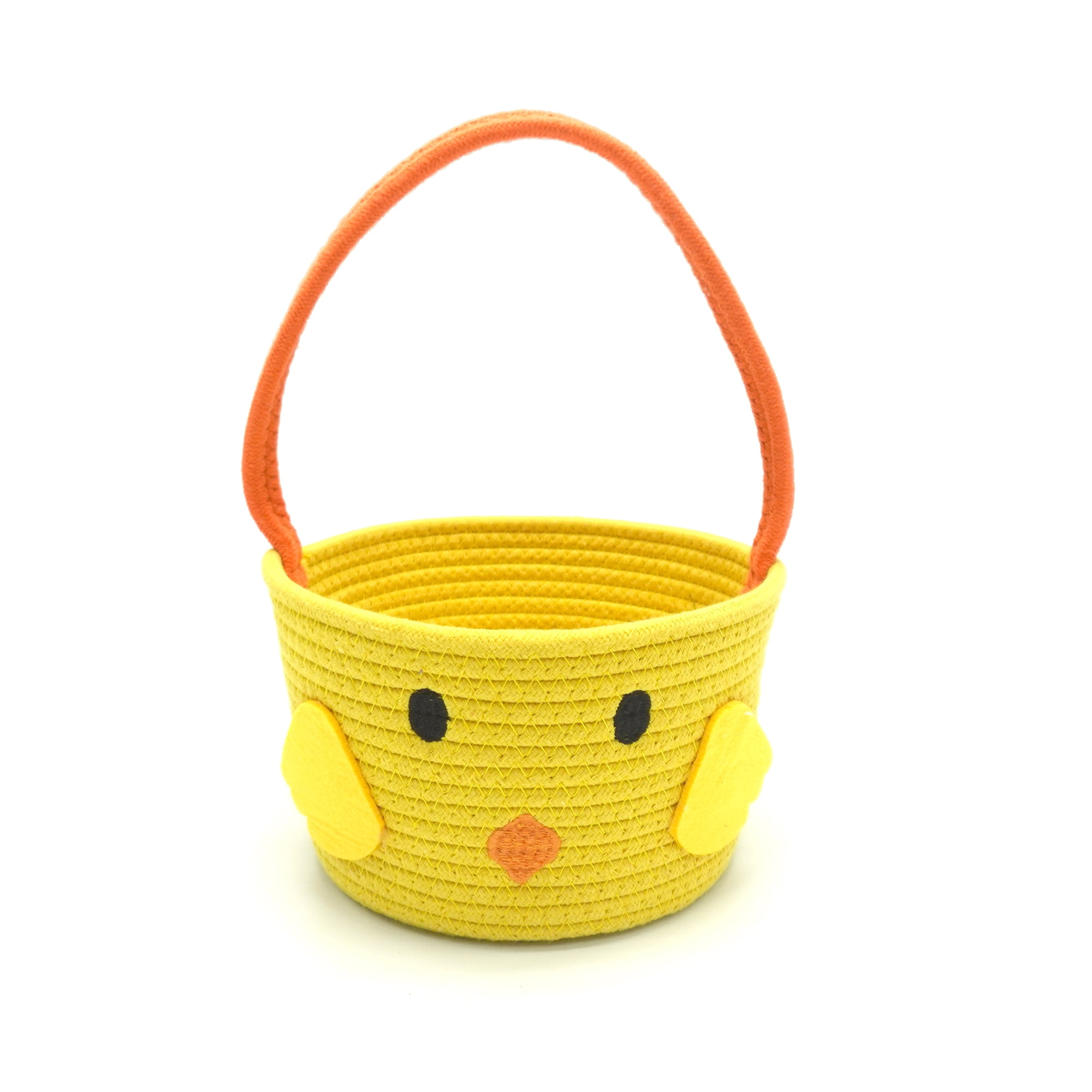 Panier en corde de tissu poussin