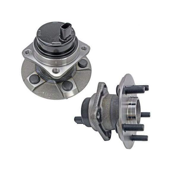 Rear Wheel Bearing Hub Assembly - Set of 2 - Compatible with 2003 - 2008 Toyota Corolla with 4-Wheel ABS Brakes 2004 2005 2006 2007