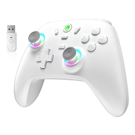 ECHTPower Wireless PC Controller with Turbo and RGB for Nintendo Switch, Ios, and Android