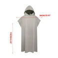 thumbnail image 2 of Microfiber Surf Changing Towel Bathrobe With Hood | Quick Dry Lightweight Absorbent | 90% Polyester 10% Polyamide | Unisex One Size Fits All | For Swimming Beach Pool | Soft Travel Poncho, 2 of 5