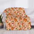 thumbnail image 3 of Naloa Squirrel And Mushroom Flannel Blankets - Thick and Warm Blanket for Winter, Soft Fuzzy Plush King Blanket for All Seasons80"x60", 3 of 6