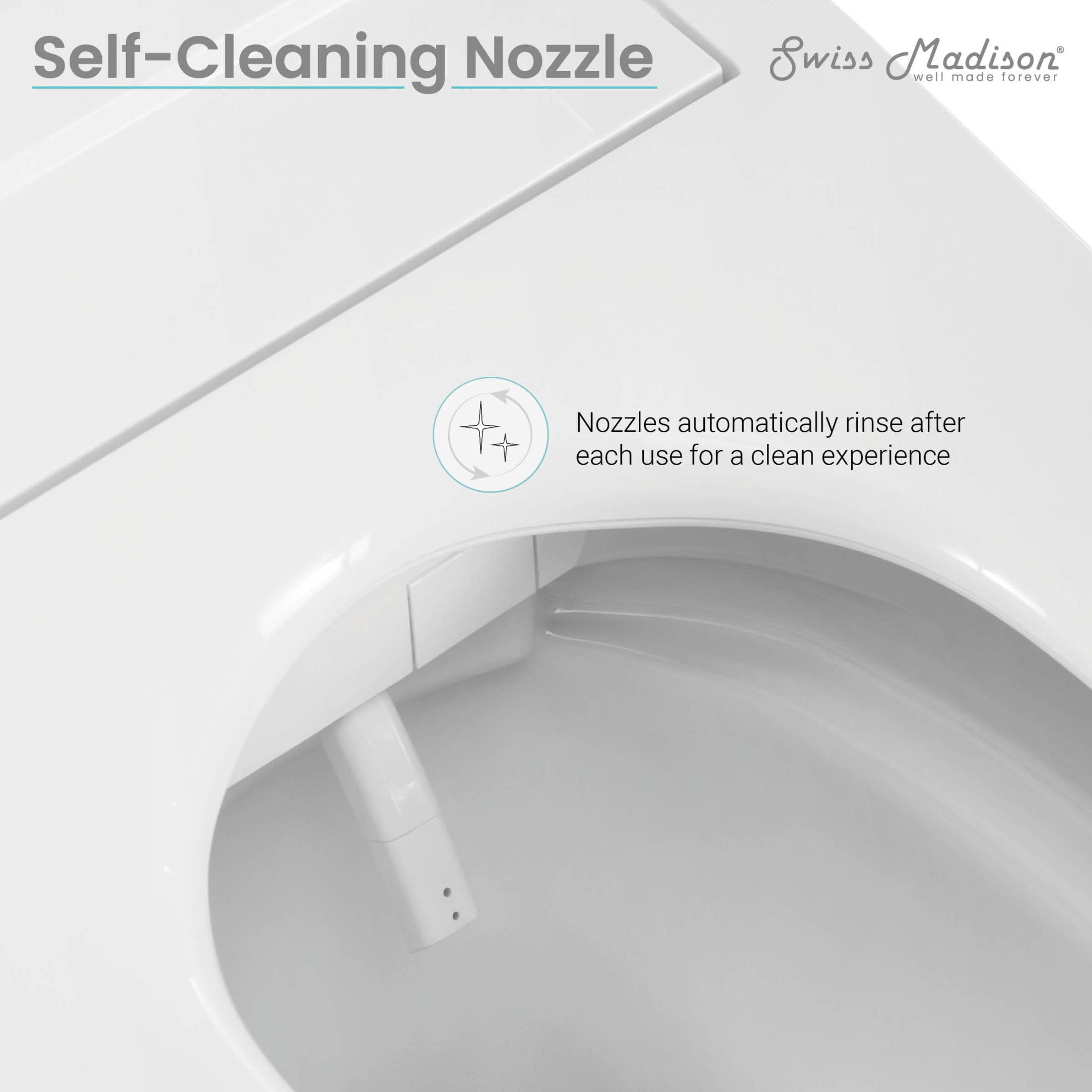 Virage One-Piece Toilet with Vivante Smart Seat Left Side Flush Handle 1.28 gpf