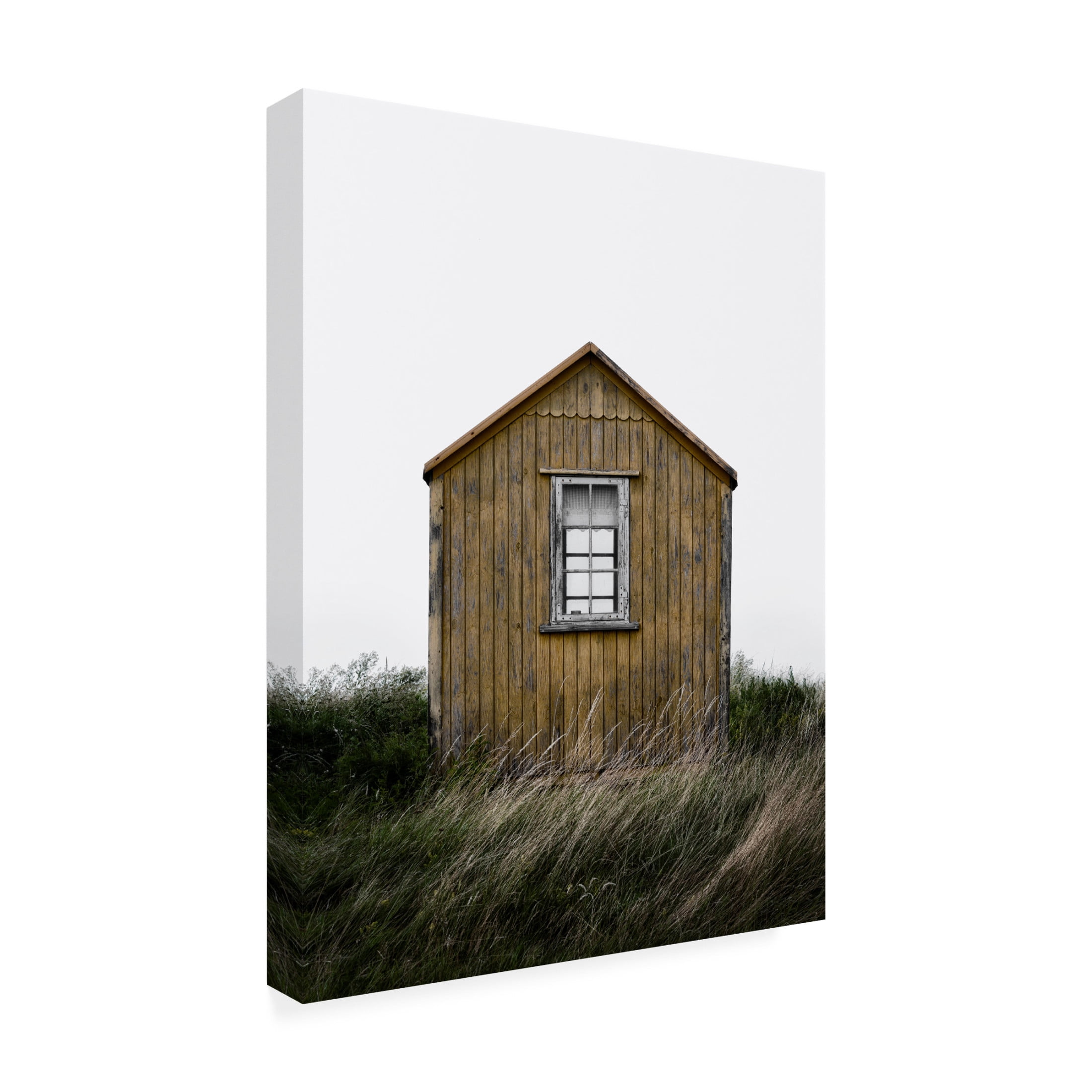 Canvas Wall Art - Lotte Gronkjar 'Beach Hut' Wall Art for Living Room, Bedroom, or Office Décor by Trademark Fine Art - 24 x 32 Inches